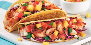 Photo de la Recette: Tacos au Poisson et Mangue