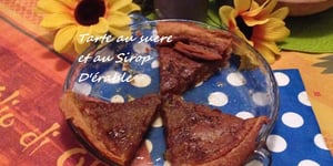 Photo de la Recette: Tarte aux Sucre et Sirop D'érable