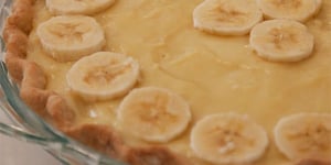 Photo de la Recette: Tarte à la Banane à la Crème