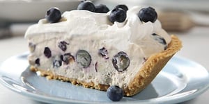 Photo de la Recette: Tarte à la Crème au Myrtille et au Yaourt Facile