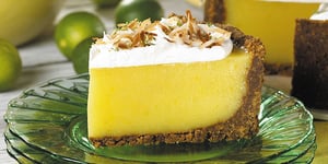 Photo de la Recette: Tarte à la Lime avec Croûte de Biscuits au Gingembre