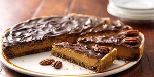 Tarte à la Pâte à Biscuit au Chocolat et au Beurre D’arachides