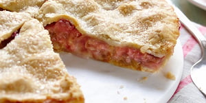 Photo de la Recette: TARTE À LA RHUBARBE