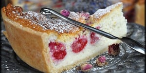 Photo de la Recette: Tarte à la Ricotta et aux Framboises