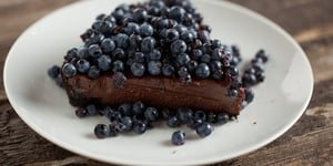 Tarte au Chocolat et aux Bleuets