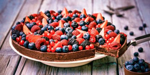 Photo de la Recette: Tarte au Chocolat et Fruits Rouges