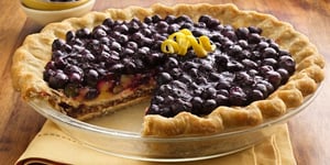 Tarte aux Bleuets, Citron et Pacanes à Double Fond