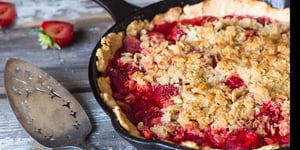 Tarte aux Fraises à la Poêle