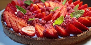 Photo de la Recette: Tarte aux Fraises sans Gluten et sans Lactose