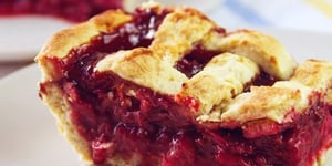Photo de la Recette: Tarte aux Framboises et à la Rhubarbe