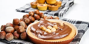 Photo de la Recette: Tarte aux Noisettes, Noix et Raisins Secs