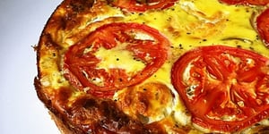 Photo de la Recette: Tarte aux Poireaux sur Croûte de Riz