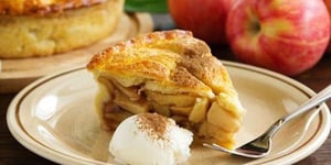 Photo de la Recette: Tarte aux Pommes et Noix de Pécan à L'américaine