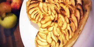 Photo de la Recette: Tarte aux Pommes Facile en forme de Coeur