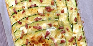 Tarte Flambée aux Courgettes et Parmesan