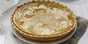 TARTE MARBRÉE À LA CITROUILLE ET FROMAGE