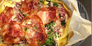 Tarte à la Pancetta et aux Épinards