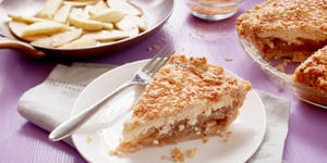 TARTE POMMES ET CARAMEL AVEC FROMAGE DANOIS