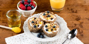 Tartelettes au Yogourt et aux Céréales Granola sans Cuisson