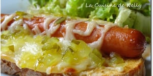 Photo de la Recette: TARTINE FAÇON HOT-DOG