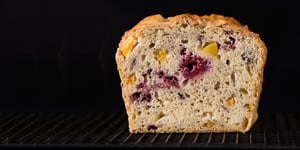 Photo de la Recette: Pain aux Framboises et à la Mangue