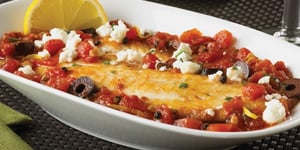 Photo de la Recette: Tilapia aux Tomates et à la Feta