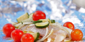 Photo de la Recette: TILAPIA EN PAPILLOTTE SUR LE BBQ