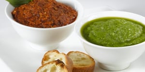 Photo de la Recette: PESTOS AUX FROMAGES D'ICI