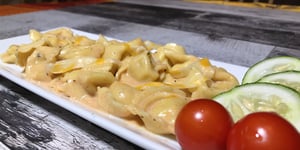 Photo de la Recette: Tortellini Sauce Rosée