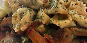 Photo de la Recette: Tortellinis Sauce Champignons et Légumes