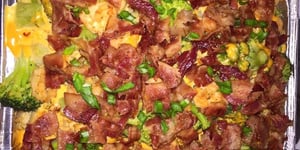 Tortillas Sauce Salsa, Brocoli, Fromage et Bacon