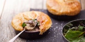 Photo de la Recette: Tourte de Cèpes au Foie Gras