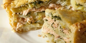 Photo de la Recette: Tourte de Saumon à L'aneth