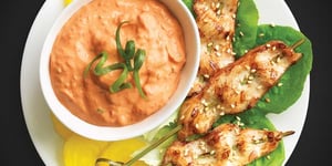 Photo de la Recette: Trempette au Poivron Rôti et au Fromage à la Crème