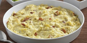 Photo de la Recette: Trempette Chaude aux Artichauts, à L'oignon Caramélisé et au Bacon