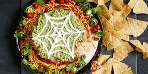 Trempette Étagée à Saveur de Tacos pour L’Halloween