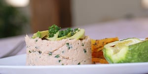 Photo de la Recette: Ecrasé de Truite au Gingembre et à la Ciboulette Fraiche {sans gluten, sans lactose}