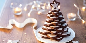 Photo de la Recette: Dessert de Noël : Un Sapin de Sablés