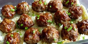 Photo de la Recette: Une Petite Boulette Exceptionnelle Boeuf Bacon et Fromage