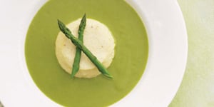 Velouté d’asperges et son flan