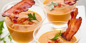 Photo de la Recette: Velouté de Potiron Avocat et Bacon