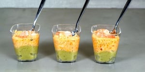 Verrine Crabe Avocat Crevette