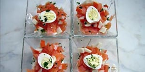 Photo de la Recette: Verrine de Saumon sur une Mousse de Boursin