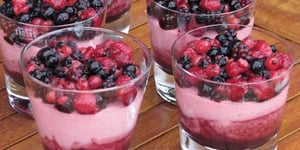Photo de la Recette: Verrines à la Mousse de Fruits Rouges