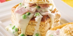 Photo de la Recette: Vol-au-vent au Jambon