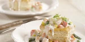 Photo de la Recette: VOL-AU-VENT AUX FRUITS DE MER