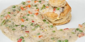 Photo de la Recette: VOL-AU-VENT JARDINIÈRE À LA DINDE