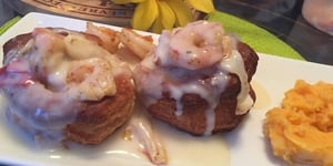 Photo de la Recette: Vol au Vent Sauce Béchamel et Crevettes