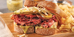 Photo de la Recette: ZE Sandwich au Smoked Meat