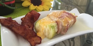 Photo de la Recette: Zucchinis Bacon Fromage